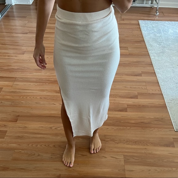 Skirts | New Knit Midi Skirt With Slit 